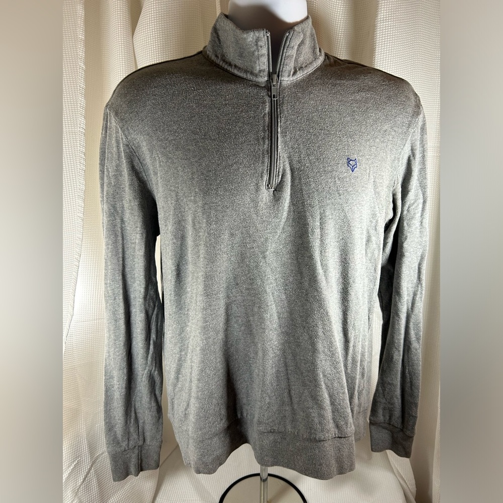 Prince and fox men sweater quarter zipper front long sleeves size medium